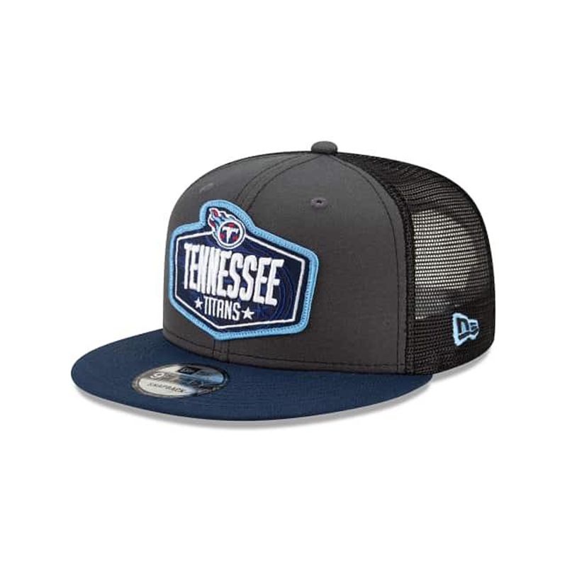 NFL Tennessee Titans Draft 9Fifty Snapback (COK1112) - Grey New Era Caps